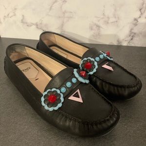 FENDI
Nappa Vitello Studded Mocassin